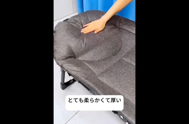 Amazon.co.jp: Hubiuyo 折り畳みベッド ボンボンベッド 室内 180cm